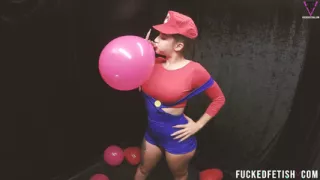 B2p Mario Bros Cosplay Red Balloons Pop High Heels