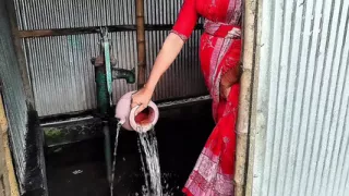 Beautiful Village girl fucked when alone in home, beautiful gril fucked doggy style xx video