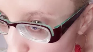 Thick Eyeglasses Talk Blowjob and Nude Dance