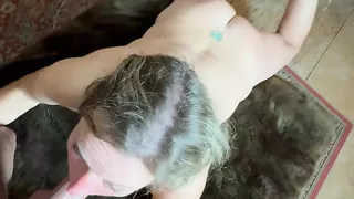 Wife gets wet watching her man stroke his hard dick, what happens next ?