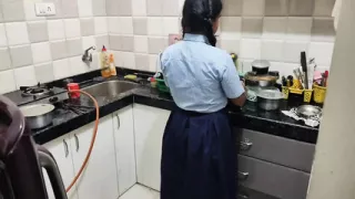 Indian hot lady first time sex in home with stepbrother