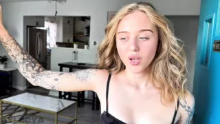 Sex with sexy blonde after the first date