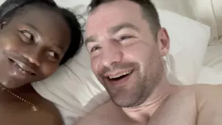 Petite Ebony Slut Creampied by Big White Dick in Interracial Bareback Dating App Hookup