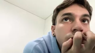 Cute Guy Watching Porn And Taking A Tape