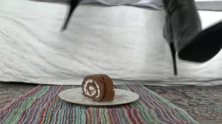 Smoking Mistress and Delicious Dessert From Boot Soles, POV Clip, Lady Victoria Valente