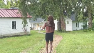 Walking and Posing Outdoors During the Day