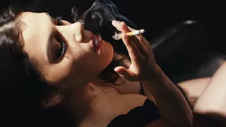 Valentina Nappi Smoking Cigarette - Sexy Italian Girl with Red Lipstick Prepares for Blowjob & Handjob