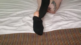 Ankle Sock Removal and Foot Rubbing