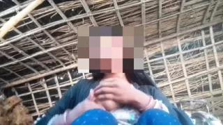 Young lede masturbate by fingers and big hol and big bubs