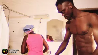 Thick ebony maid does not understand her boss so she bends over for him