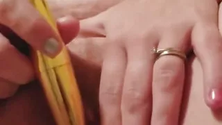 Cumslut Wife Jessica From Van Wert Ohio Squirts All Over a Huge Red Dildo!!