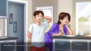 new step mom and step son  make amazing seen in summertime saga part 5