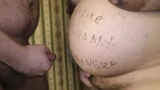 POV: Cheating wife Milky Mari meet her cuckold hubby with a surprise written on her pregnant belly