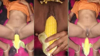 Sister-in-law widened the width from corn in the chute.