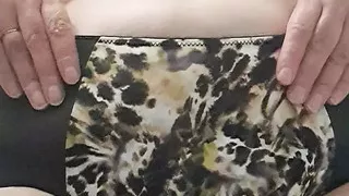 after a shower, in panties and the vagina is wet 1