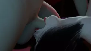 Nexus 3 Neon dreams. Cyberpunk sex with busty brunette. Extreme deepthroat