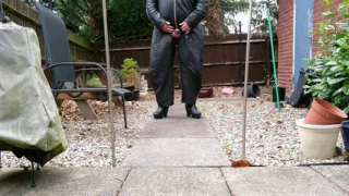 Leather Showing Cock and Balls