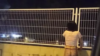 Crossdresser Exhibitionist Outdoors Part 1