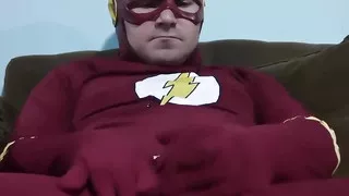 The Flash Cosplay Jerking off
