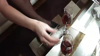 Two honry French MILFS sharing dick and dildo in anal threesome