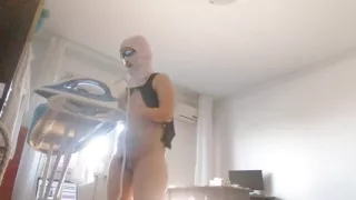 Amateur Wife Does Housework Naked. Brunette with Hairy Pussy, Big Ass.