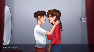 anon and dabby make hit seen in summertime saga part 4