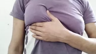 Chachi ki chuchi daba daba kar pel ke pregnant kar diya