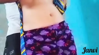 Janvi Bhabhi Was Fucked in Standing Position by Her Boyfriend