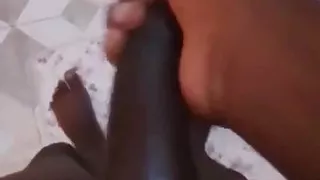 Home Alone Playing with My Big Black Cock