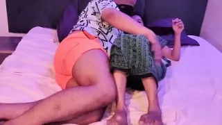 Sister in law ko bed pe sula kar chod kar bur faad diya