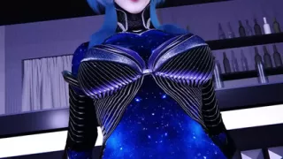 3D Big Boobs Slut Cosplay Model Show Her New Perfect Tattoo