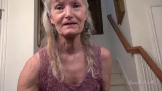 Diane Masturbates For You With Her Toy on the Stairs