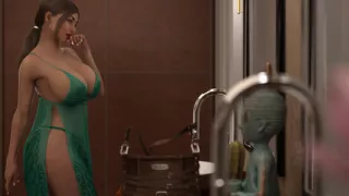 Stepsister having some fun with landlord at night