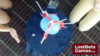 Angel and voluptuous Grace captivating strip game of Prick-Prick-Bang