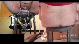 Huge cucumber all the way in while estimming and stretching my balls, so much precum