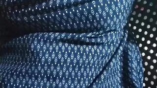 South Indian Beauty Massaging Her Hot Boobs with Oil