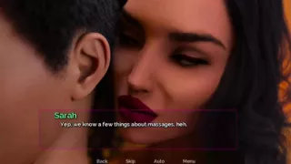 Hot Stepmom And stepsister Topless in Spa In front of Qboy