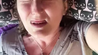 The Struggle to Orgasm Is Real for Hot Mature Brunette with Amazing Tits! New Batteries for the Win! Part 1 of 2