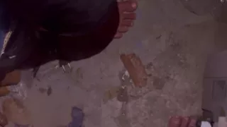 Helping hand. Help my friend shoot a huge load in the garage late at night.