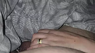 Step son after surgery get a handjob from step mom nice hand