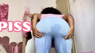 Pee Desperation Accident Turns Into Pussy Play with Vibrator