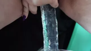 Experience Me Squirting for the First Time with My Medium Silicone Dildo.