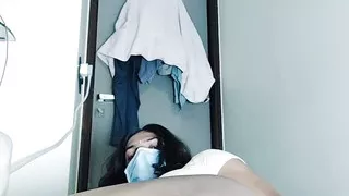 Indian sissy girl riyana small pines Hand free cum