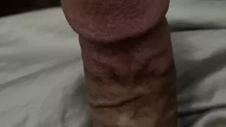 A Quick Jerk Off with Creamy Cum Oozing Out of My Cock