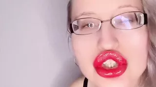 Big Red Lips on Your Cock