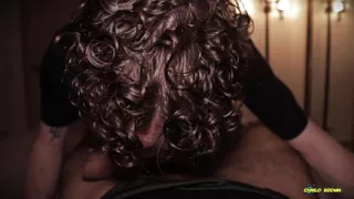 POV Twink Blowjob Cum Eating Nico Mucci Sucking Sweaty Daddy Camilo Brown's Big Uncut Cock