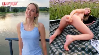 Ersties - Between flowers Micky makes himself shake with a big dildo