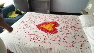 Tamil new married couples honeymoon celebration in private hotel