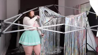 Curvy Content Creator Bea York Cleans Up After Photoshoot with Tits Out