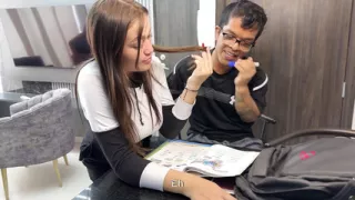 I Help My Shy Stepbrother with His Homework